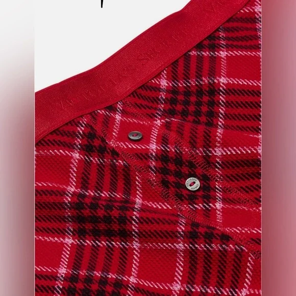 Victoria's Secret Red Plaid Thermal Pajama Set - Picture 3 of 4